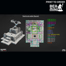 Ruined Terrain - Temple (Modular) | BeaMini Print to Order Miniatures