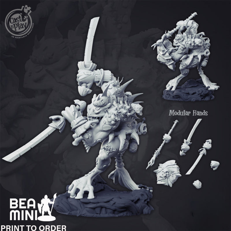 Korl - Grung Barbarian | BeaMini Print to Order Miniatures