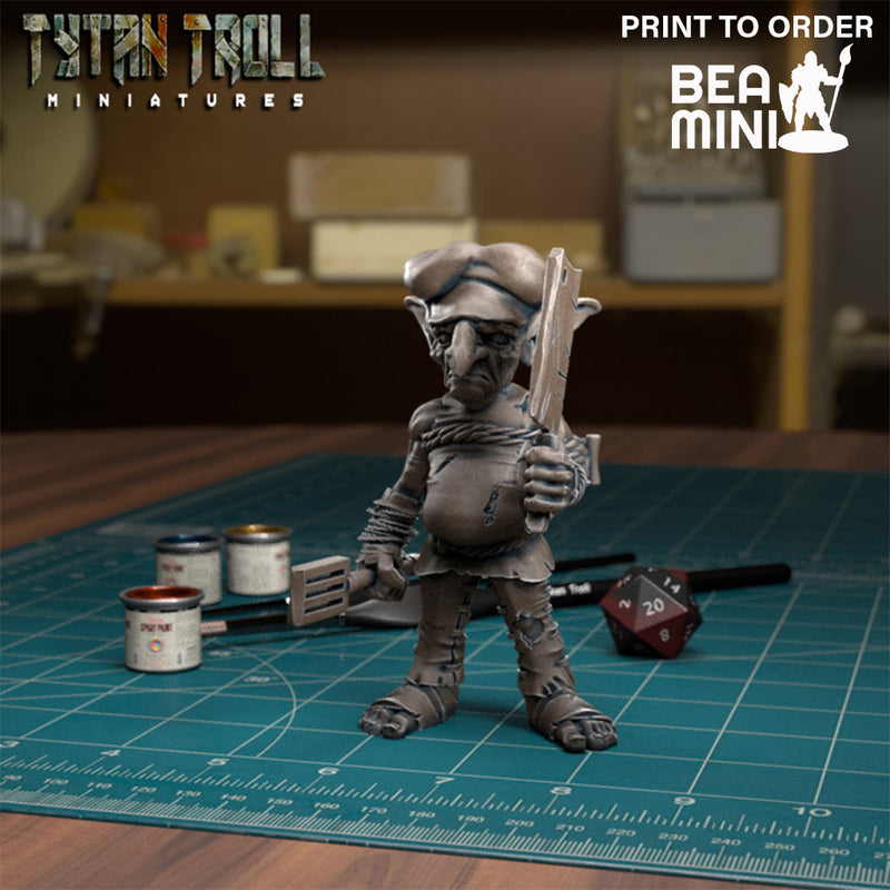 Goblin Chef | BeaMini Print to Order Miniatures