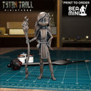 Female Elven Druid | BeaMini Print to Order Miniatures