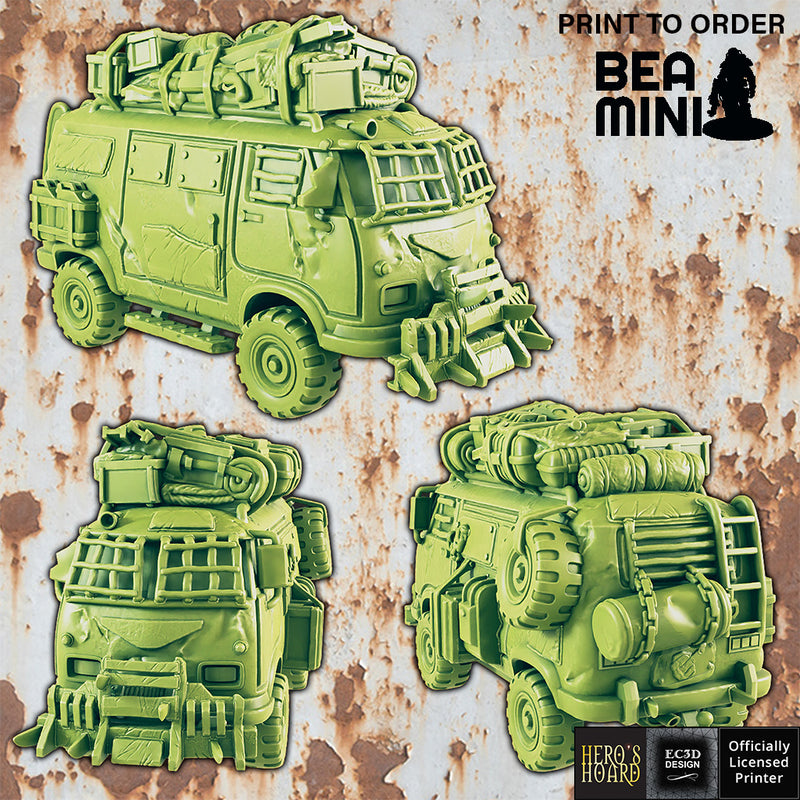 Wasteland Retro Camper | BeaMini Print to Order Miniatures