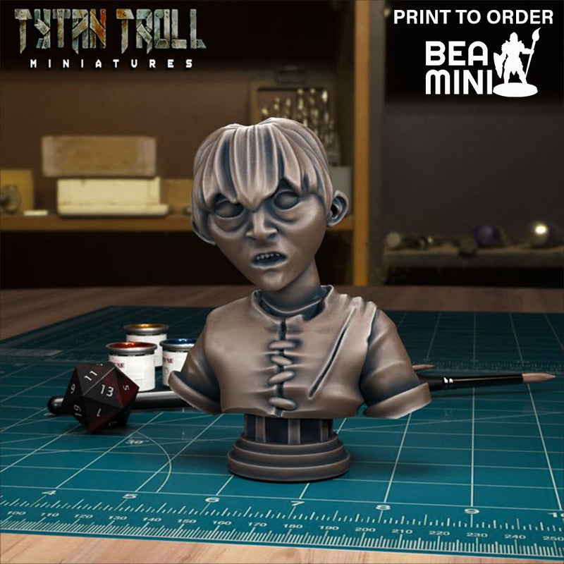 Curse of Strahd - Kellen Bust | BeaMini Print to Order Miniatures