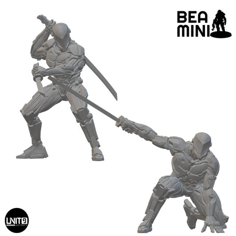Kuroshi - Corporate Assassins | BeaMini Unpainted Sci-fi Miniatures