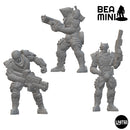 Ground Assault Team | BeaMini Unpainted Sci-fi Miniatures
