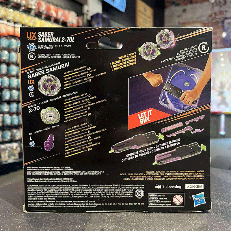 Beyblade - X - Sam Saver Sword Launcher W Top