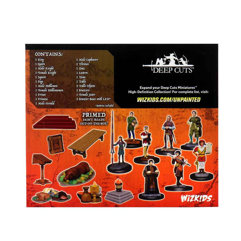 Castle Dwellers (Royal Court) & Accessories WizKids Deep Cuts Unpainted Miniatures - Bea DnD Games