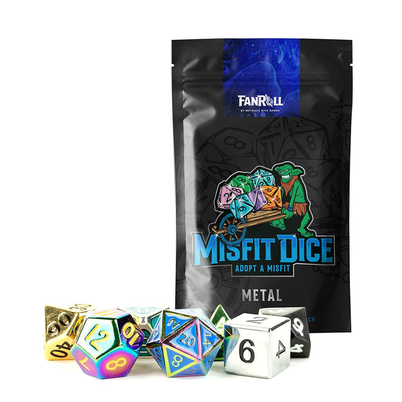 'Fanroll' Misfit Metal Dice Mystery Bag - Bea DnD Games