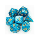 Poseidon's Curse - 7 Piece Polyhedral Dice Set + Dice Bag - Bea DnD Games