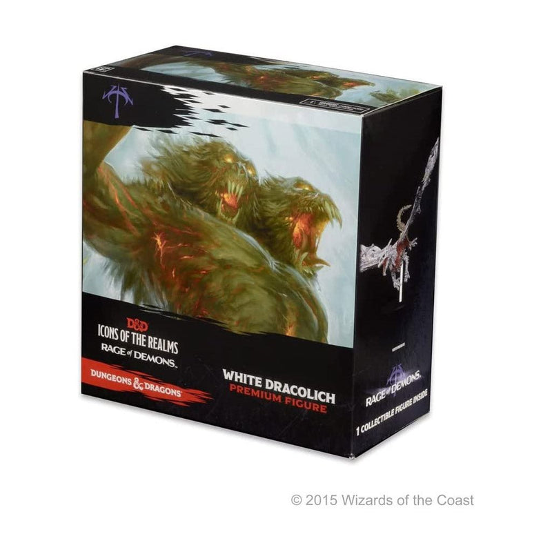 White Dracolich - D&D Icons of the Realms Rage of Demons Premium Figure - Bea DnD Games