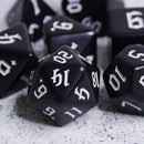 Witch Runes - 7 Piece Runic Polyhedral Dice Set + Dice Bag - Bea DnD Games