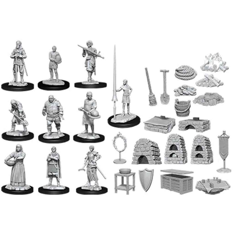 WizKids Deep Cuts Unpainted Miniatures Castle: Kingdom Retainers - Bea DnD Games